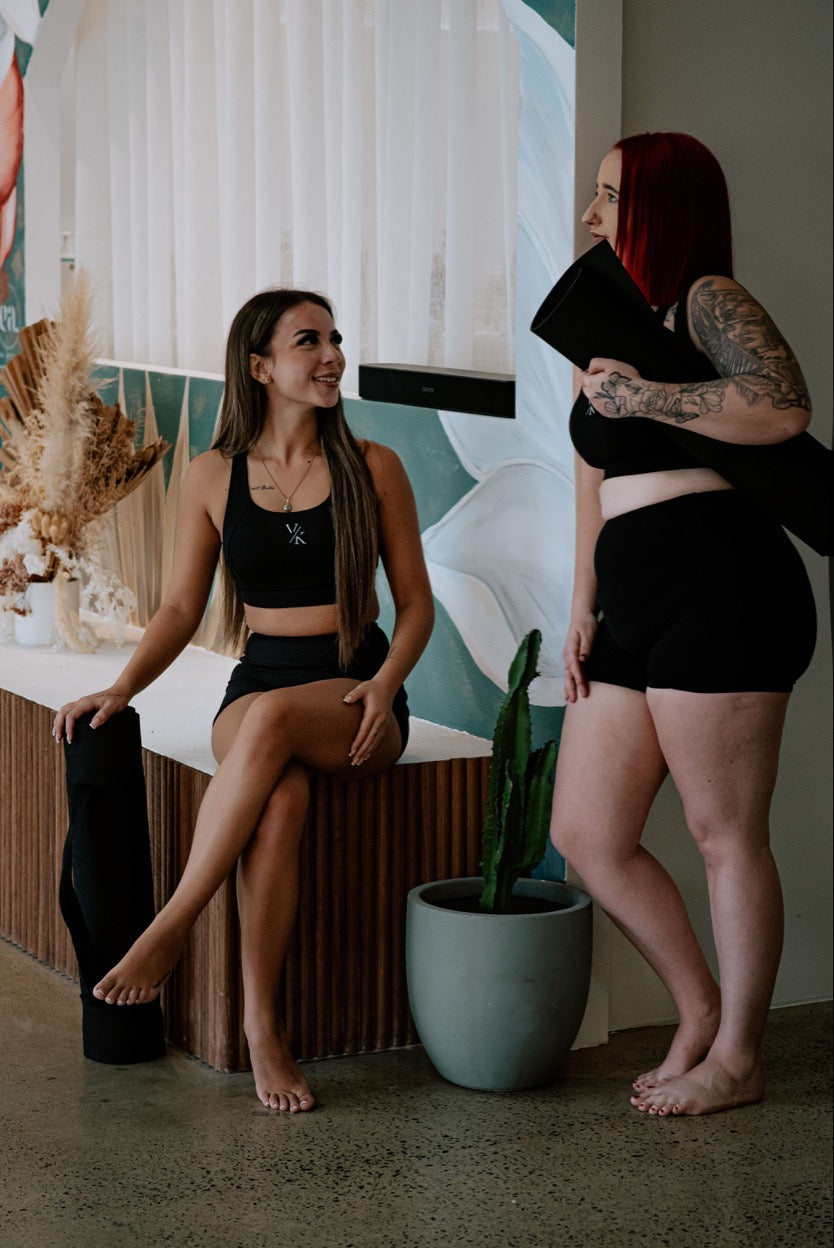 In Alignment Black Sports Bra